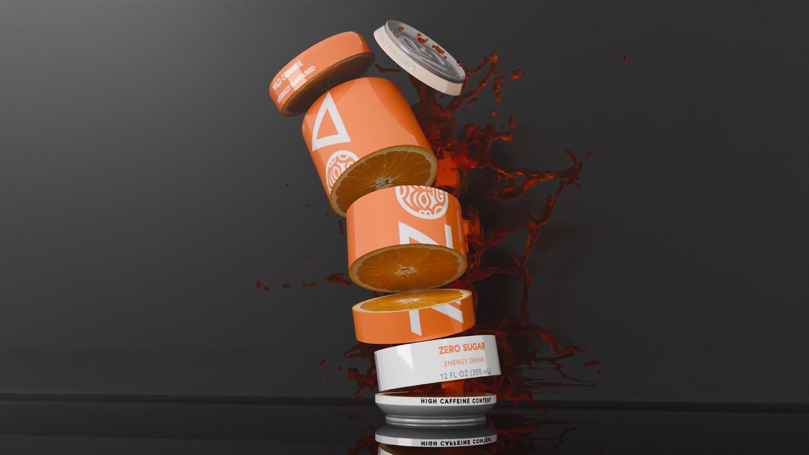 ZOA beverage can slice render