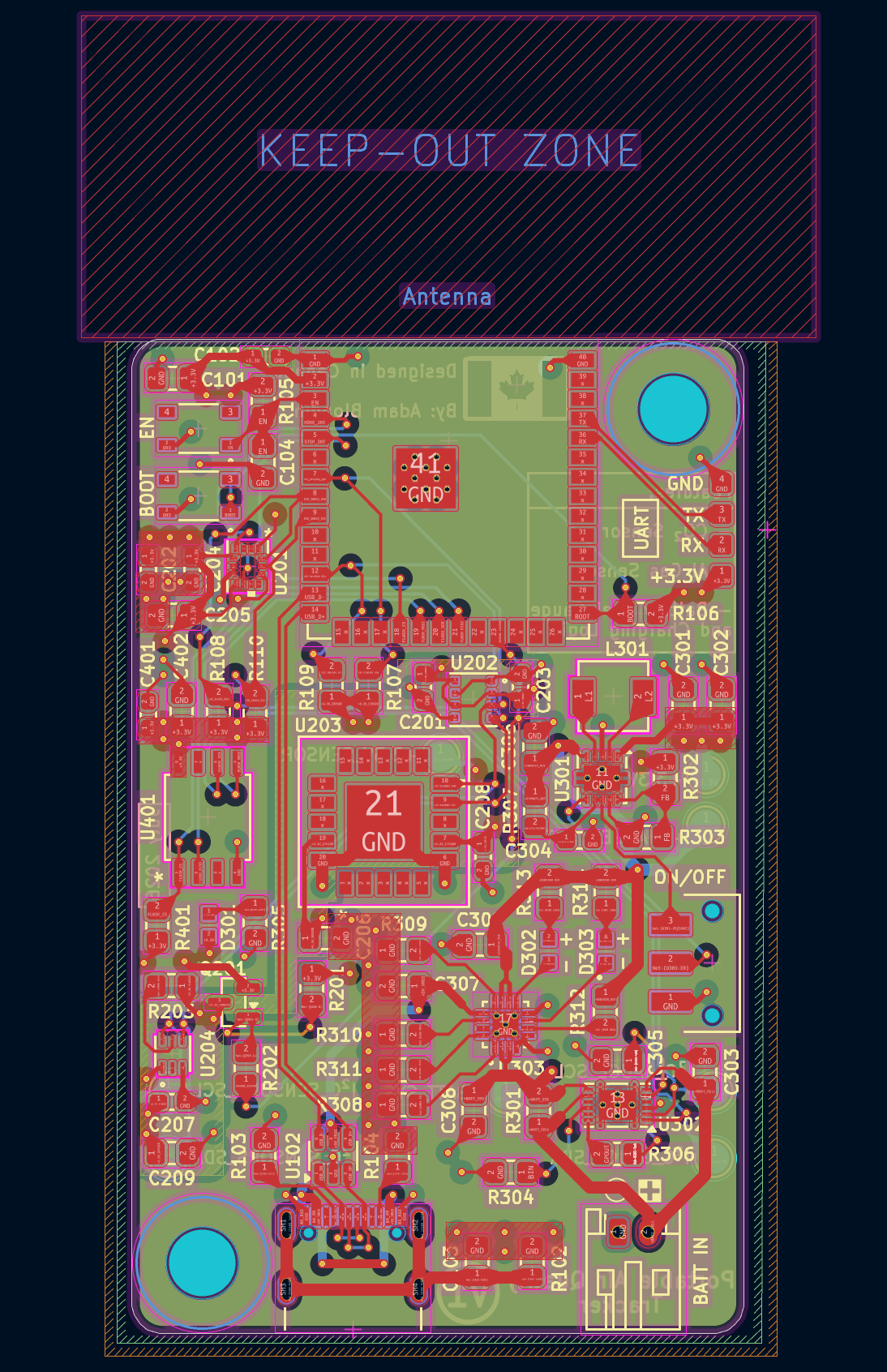 Air Buddy PCB layout