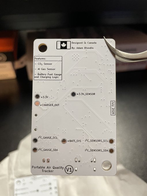 Back of the Air Buddy circuit board
