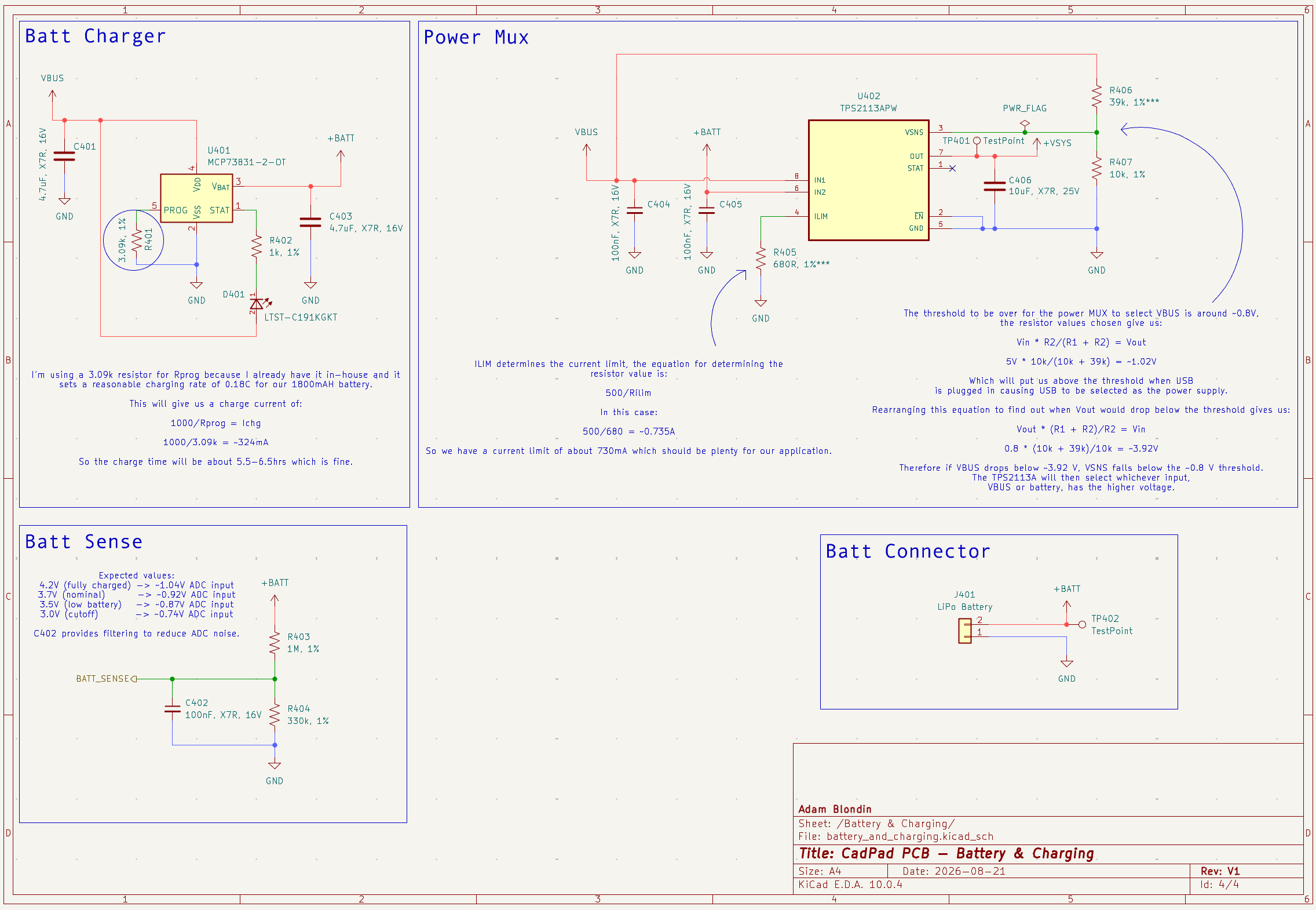 CADPad schematic, page four