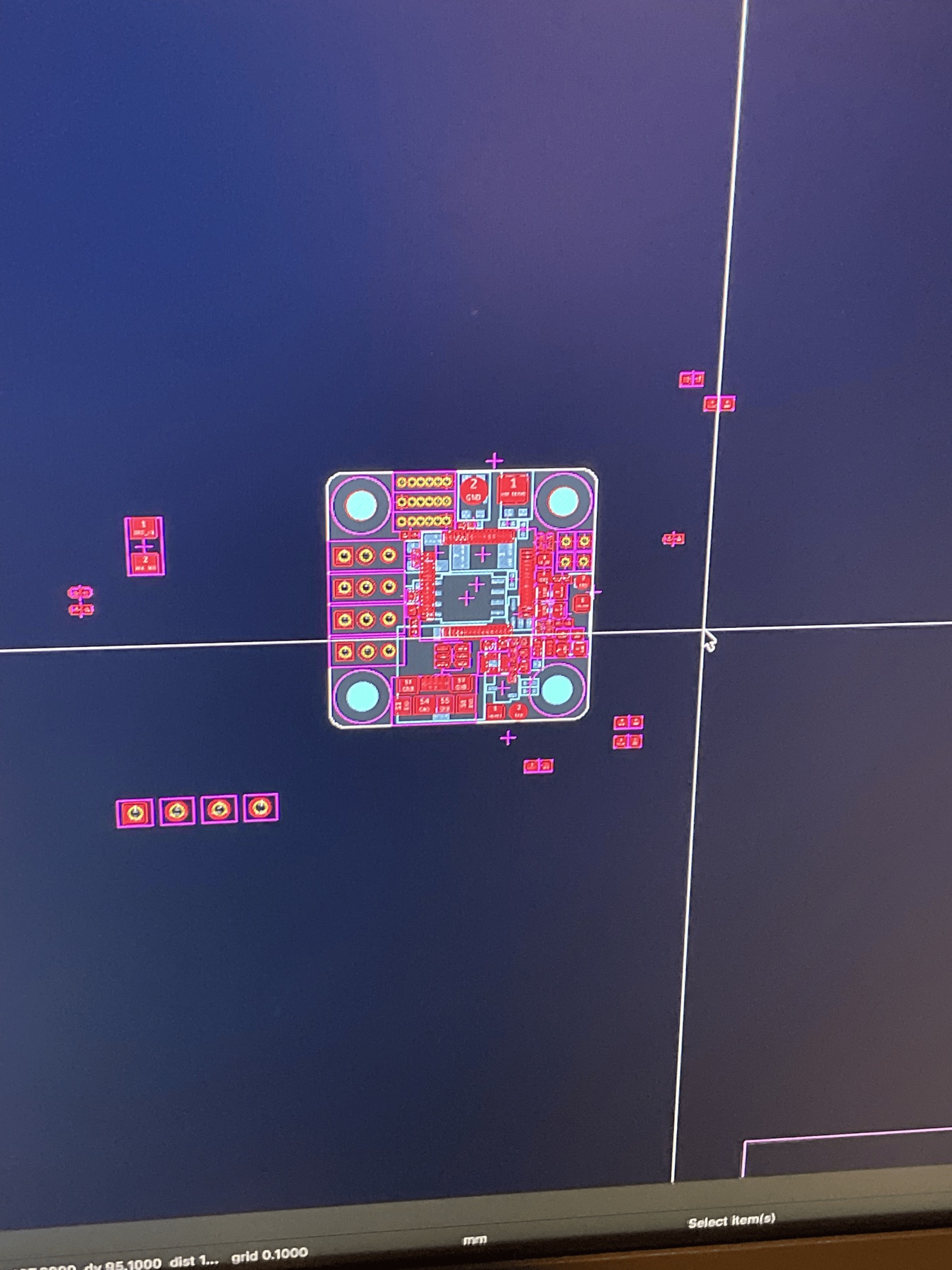 Flight controller printed circuit board layout